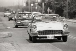 Convertibles on parade throughout Coquitlam, starting from City Hall