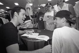 Mark Tewksbury signing autographs at Sears