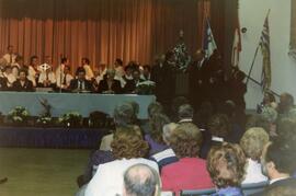 Mayor Lou Sekora at the City of Coquitlam City designation ceremony