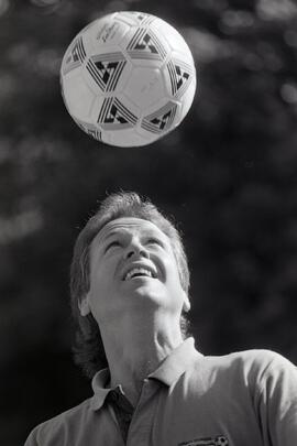 Brad Higgs, organizer of a soccer clinic for little kids in Coquitlam