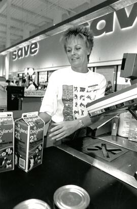 Grocery store cashier