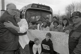 Retiring bus driver Gerry Bowen