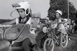Parks and Rec sponsored bike parade at Rocky Point