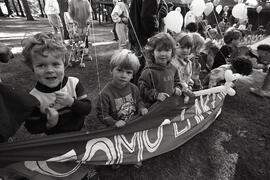 Walkathon for 40th anniversary of Como Lake Parent Participation Preschool at Blue Mountain Park
