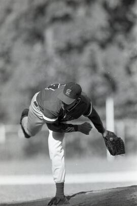 Senior baseball match between Coquitlam and Kelowna