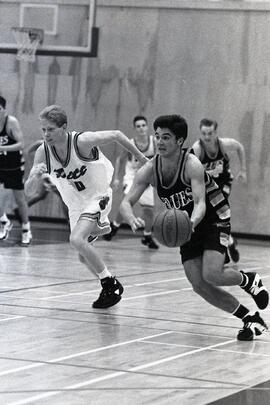Basketball game between Pitt Meadows and Port Moody