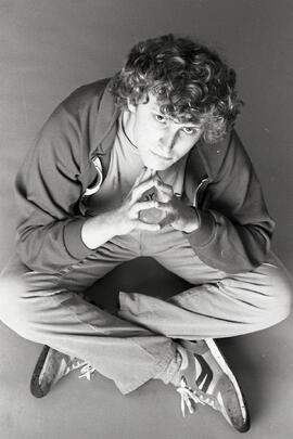 Allan Hughes, teen who has written articals on teen centers, studio portrait