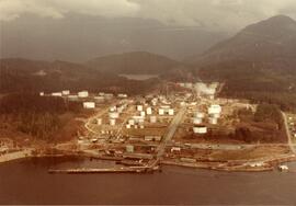 Aerial of Imperial Oil Company in Port Moody